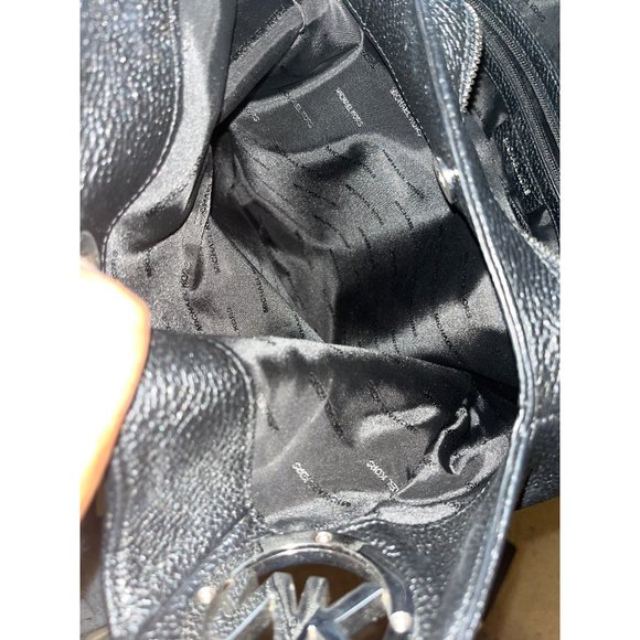 MICHAEL KORS Black Pebble Leather Hobo Shoulder Bag - Picture 13 of 13